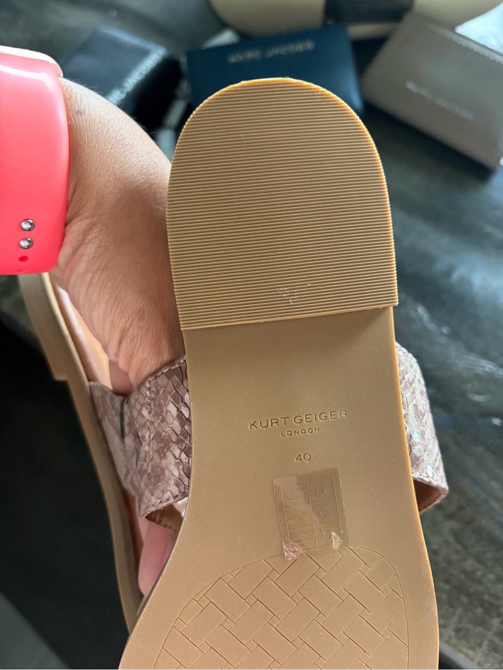 Kurt Geiger London Chelsea Square T-bar Sandal - Picture 8 of 8
